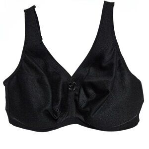 Glamorise Black Magic Lift Full Figure Bra Size 40DD Supportive Comfortable